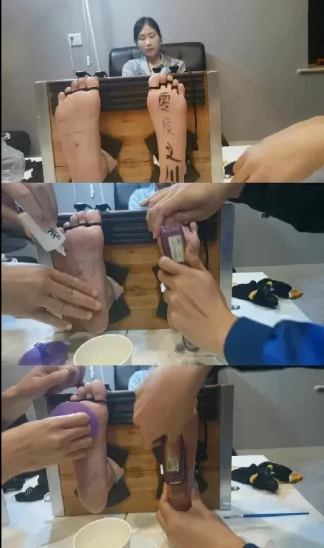 【零度之川第一期】长相酷似papi酱的礼仪小姐姐完美裸足TK 花絮 照片6.webp