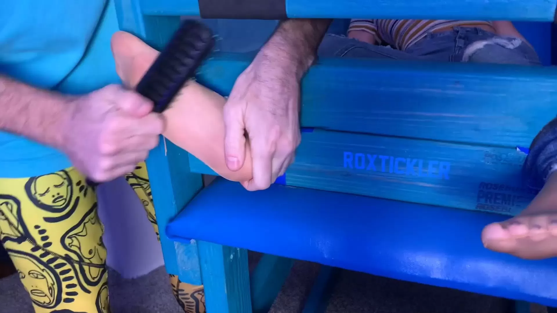 TheDevilsFootstool – Ambitious Beauty Model Sarah Tickled in Stocks.mp4_snapsho.webp