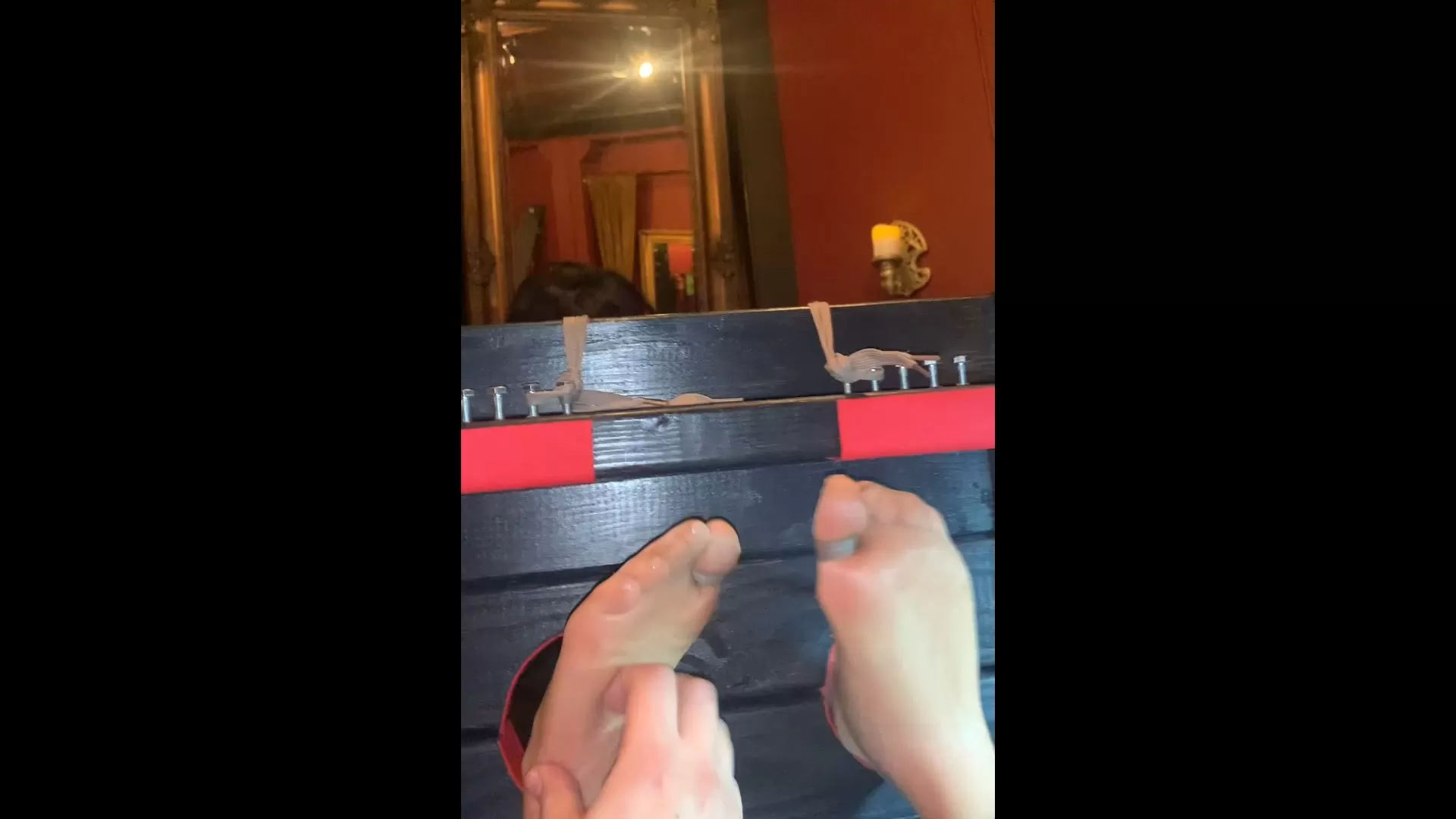 TheDevilsFootstool – LilMizzUnique’s Nylon Feet Tickled in Stocks.mp4_snapshot.webp