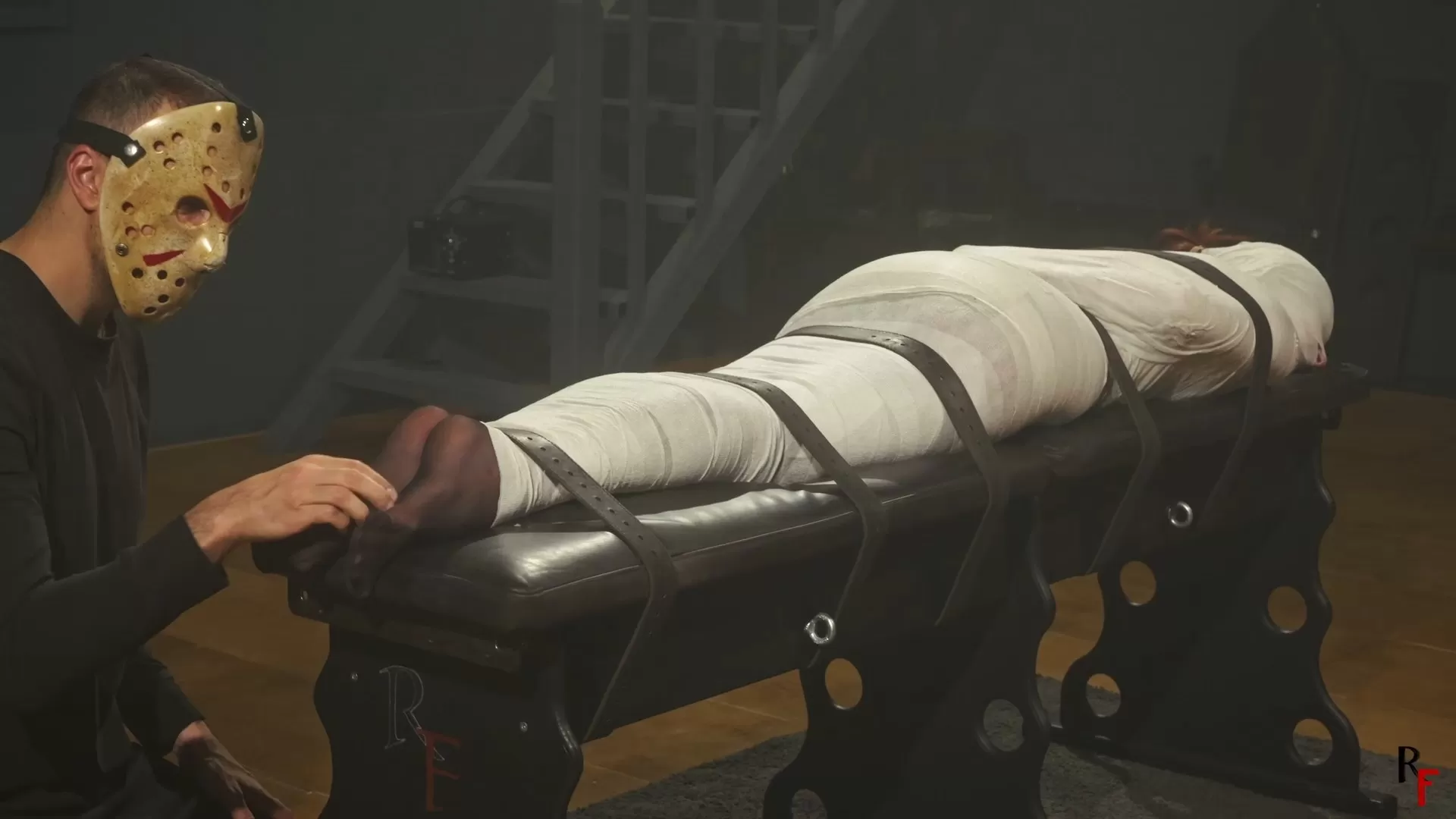 RFStudioProduction – Daria – Complete Bandage Mummification with Barefoot Tick.webp