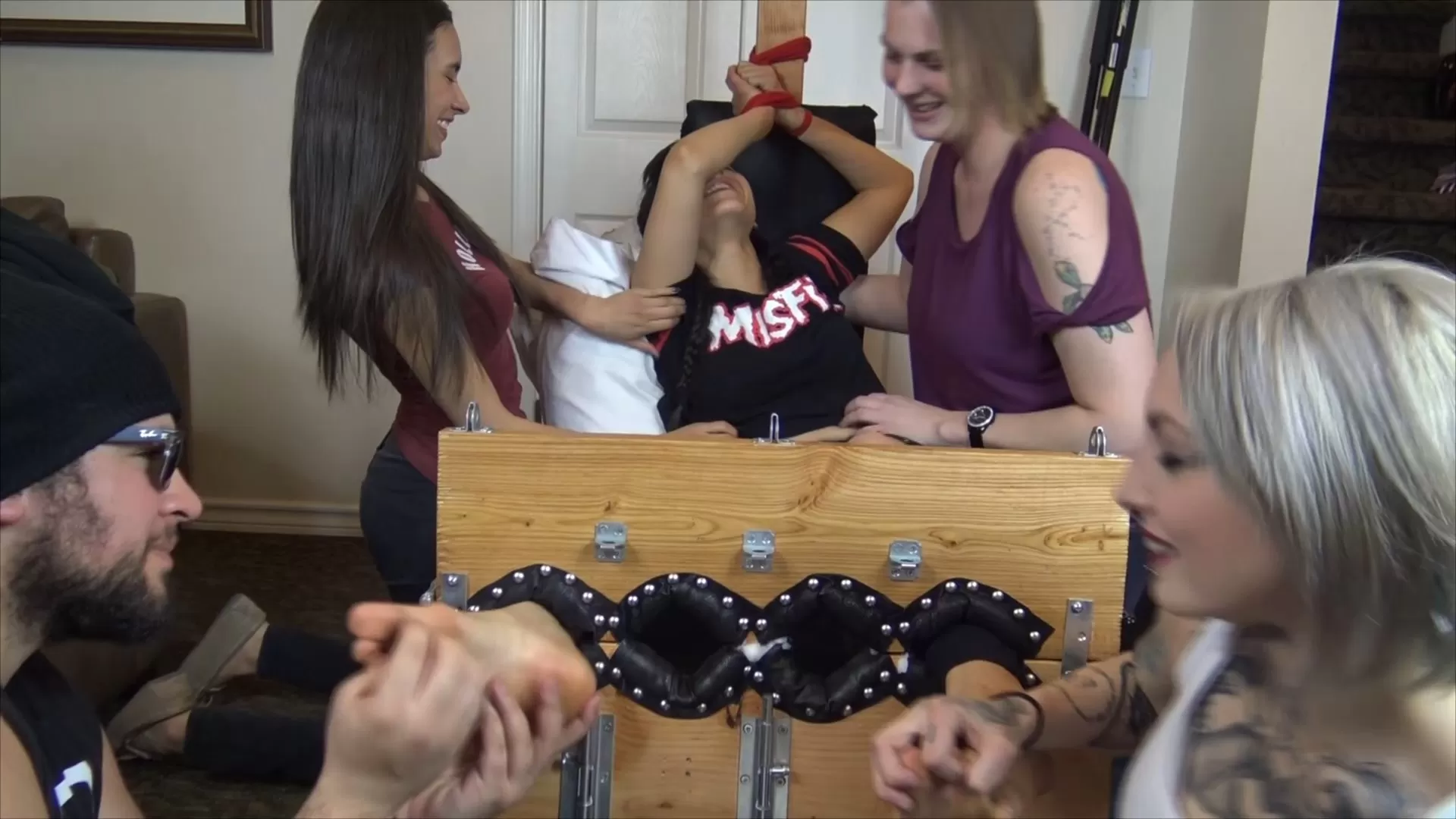 TheTickleRoom - Mayra The Belly Dancer Gang Tickled Barefaced and Tormented.mp4_.webp