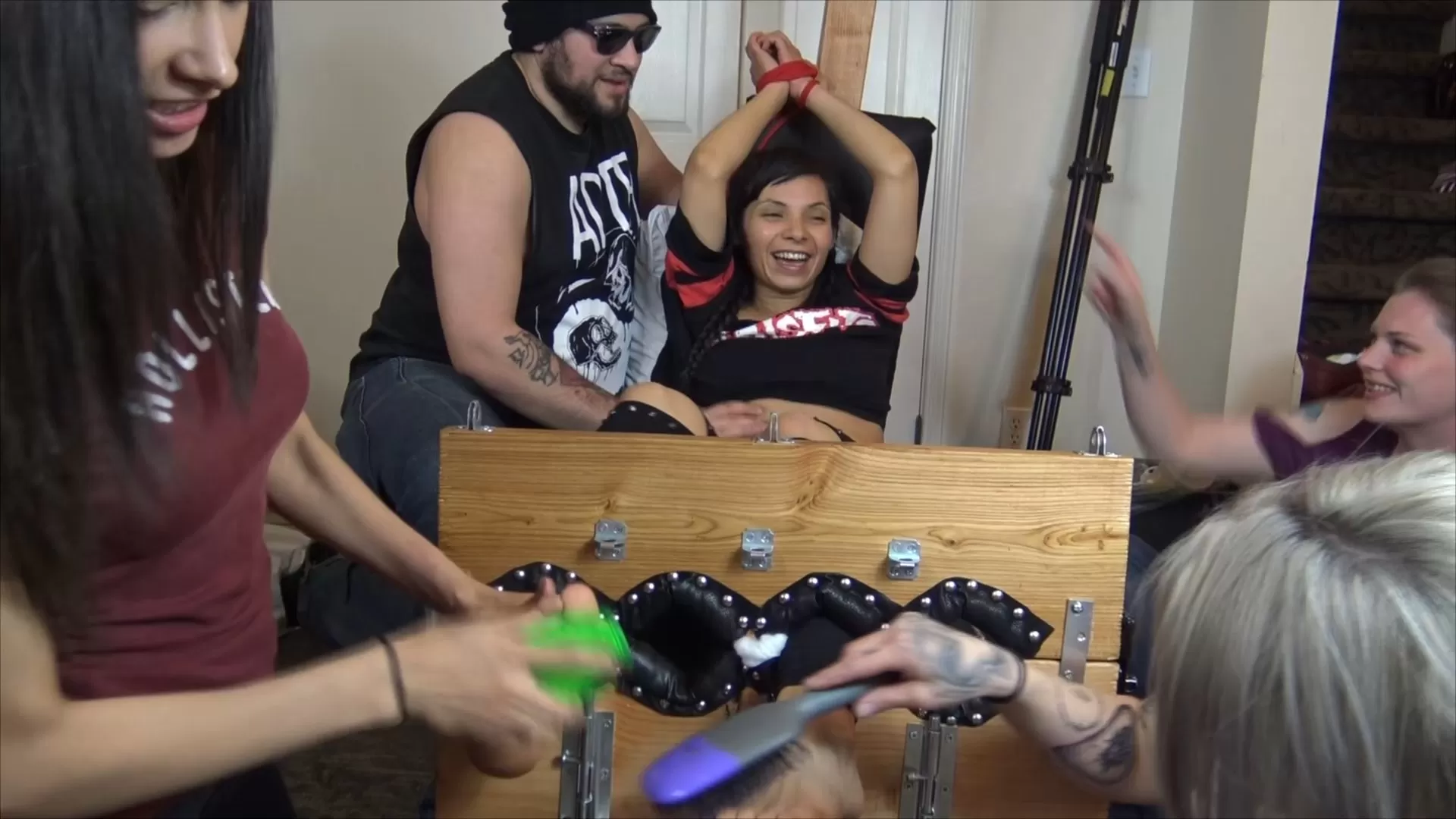 TheTickleRoom - Mayra The Belly Dancer Gang Tickled Barefaced and Tormented.mp4_.webp