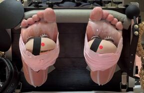 自挠足枷裸足润滑液机器挠脚心（上下两部）