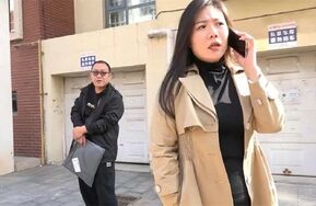 李然最新剧情《屋内有人》2 快递员看到女主回来抓住TK